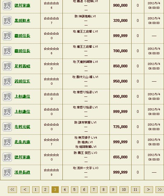 戦国ixa イクサ 攻略 日記